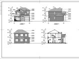 某地两层框架结构小别墅建筑设计方案图纸图片1