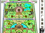 某地大型仙女湖广场绿化规划总平面图图片1