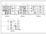 某新农村三层带露台别墅建筑设计方案图纸图片1
