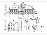 【江苏】三层框架结构法式风格商业楼建筑施工图纸图片1