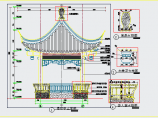 设计合理的某小区内中式景观亭设计CAD详图（含坐凳设计图）图片1