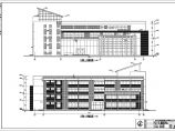 临桂县四层框架结构中学图书馆建筑设计施工图图片1