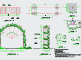 某欧式小区花荫廊设计施工图（带效果图）图片1