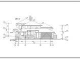 某地二层砖混别墅建筑设计施工图（坡屋顶）图片1