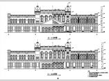 某三层框架结构欧式酒店建筑设计施工图图片1