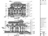 某地3层框架结构法式别墅建筑设计施工图图片1