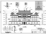 某地六层框架结构铁佛庵寺庙建筑施工图图片1