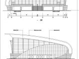 德阳市某高级中学框架结构篮球馆建筑设计方案图图片1