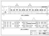 陕西某镇二层框架结构幼儿园建筑设计方案图纸图片1