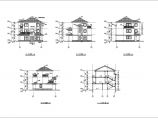 某农村三层砖混结构小别墅建筑设计施工图图片1