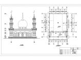 某地小型米泉市清真寺的建筑设计施工图图片1