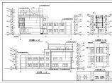 某地4层框架结构消防局综合楼建筑设计扩初图图片1