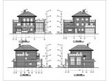 某地三层框架结构法式别墅建筑设计方案图纸图片1