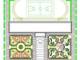 某小学两套景观绿化CAD设计施工方案图图片1