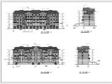 某地四层框架结构叠拼别墅建筑设计施工图图片1