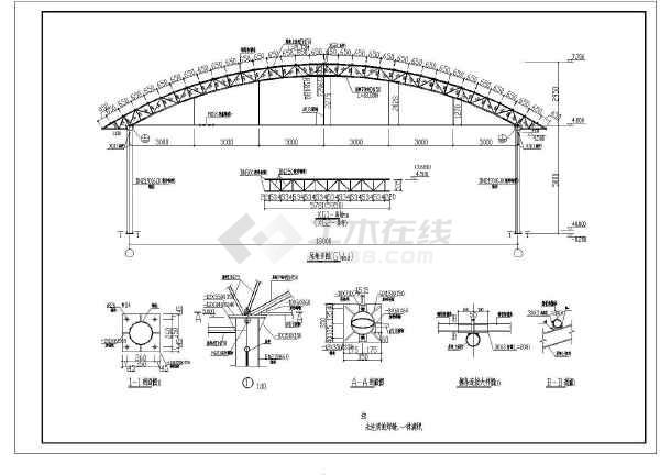 36米跨度弧形大棚图纸图片
