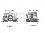 某地三层框架结构精品双联别墅建筑设计施工图图片1