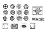 20中地面铺装拼花样式CAD素材图库图片1