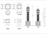 某地小型钟楼详细建筑设计施工图纸图片1