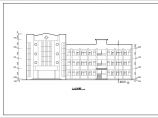 某中学三层框架结构教学楼建筑设计方案图图片1