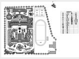 某地大型校园绿化规划建筑设计平面图图片1