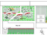 湖畔迎宾馆景观绿化设计图纸（带羽毛球场）图片1