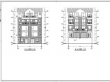 某地五层框架结构联排别墅建筑设计方案图图片1