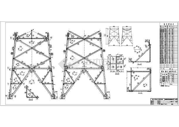 广东省35kv铁塔典设jg1全套结构施工图