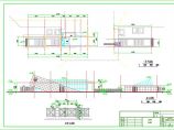 某小区砖混结构大门建筑设计CAD方案图图片1