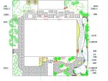 别墅庭院景观绿化设计CAD平面详图（标注详细）图片1