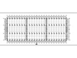 某地双坡3跨单层轻型门式钢架仓库结构施工图（雨篷悬挑7m）图片1