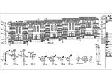 某市区3层混凝土框架结构山地联排别墅建筑施工图纸图片1