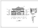 某二层框架结构别墅楼建筑设计施工图图片1