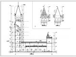某8层框架结构基督教堂（福音堂）建筑施工图图片1