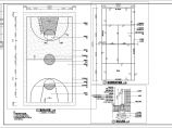 某学校篮球和网球运动场地设计施工详图图片1