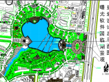 曙光软件园临湖景观园林绿化平面设计图图片1