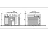 某新农村3层独栋别墅建筑设计图纸（含效果图）图片1