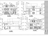 某7种经典别墅设计平立剖面设计图图片1