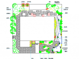 某地小型别墅庭院景观绿化设计平面图图片1