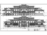 镇江某三层仿古商办楼建筑设计方案图纸图片1