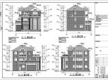 某366.4平米三层别墅住宅建筑设计图（含1张外观效果图）图片1