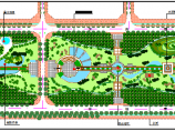某地区幸福林带规划设计总平面图（含图例）图片1