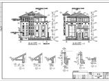 某地三层砖混结构别墅建筑设计方案图图片1