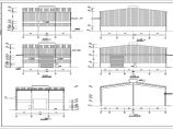某地2连跨单层轻型门式钢架厂房施工图（带通风器、雨篷悬挑3m）图片1