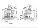 某地三层砖混结构欧式别墅建筑设计方案图图片1