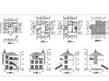 【上海】某三层简单小别墅建筑设计图图片1