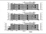 某地4层框架结构中学教学楼建筑设计扩初图图片1