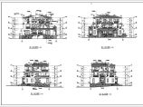 三层砖混结构双拼别墅建筑施工图纸图片1