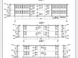 扬州某机械公司2层砖混结构宿舍楼建筑设计施工图图片1