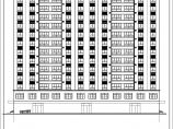 一梯四户框架商住楼建筑施工图纸CAD（含说明、标注详细）图片1